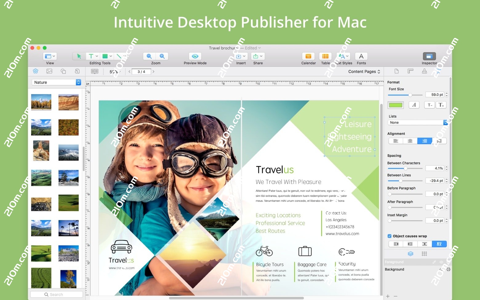 Swift Publisher 5 for Mac(专业版面设计工具)的截图