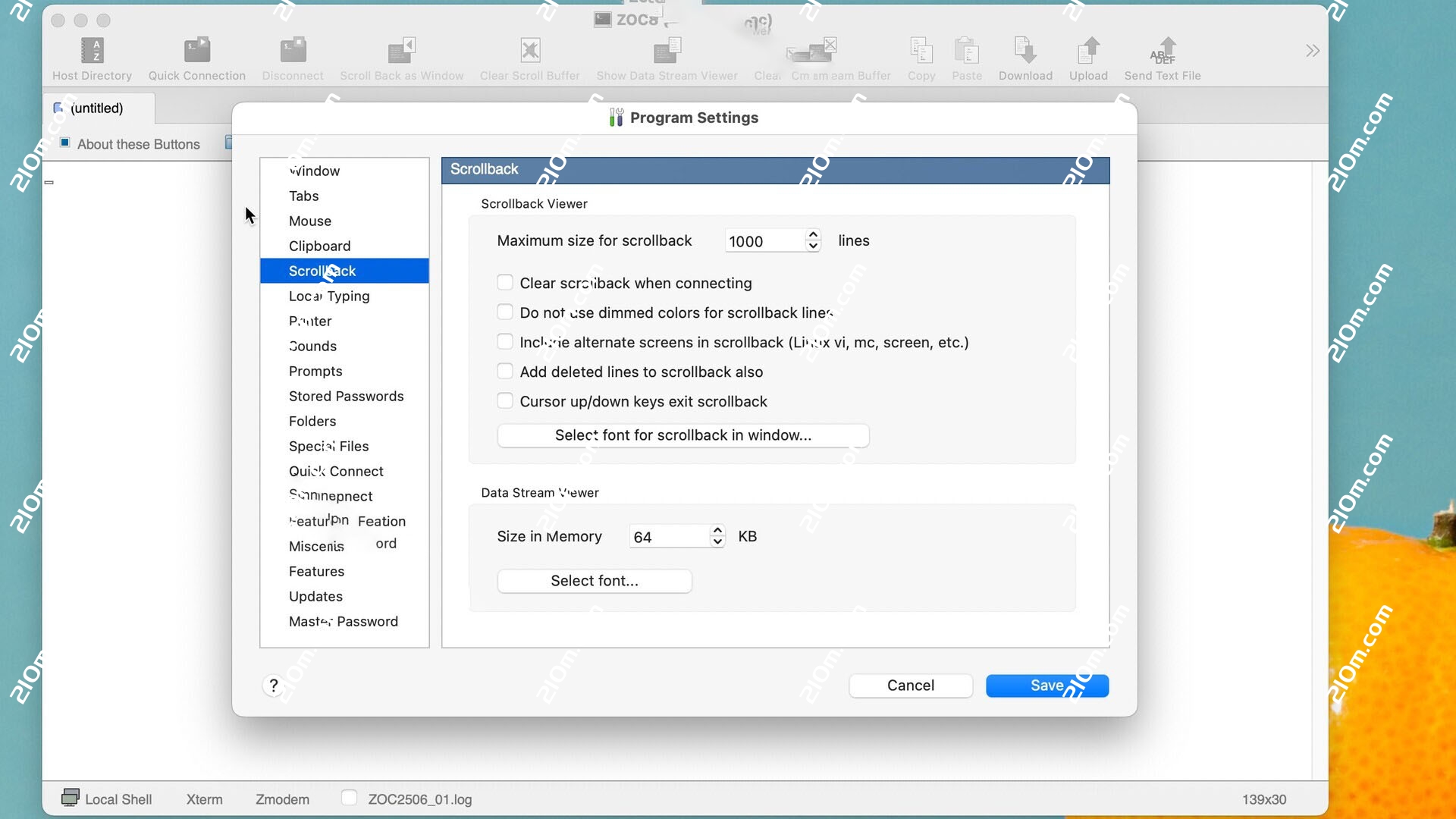 ZOC9 for Mac(终端仿真器软件)的截图