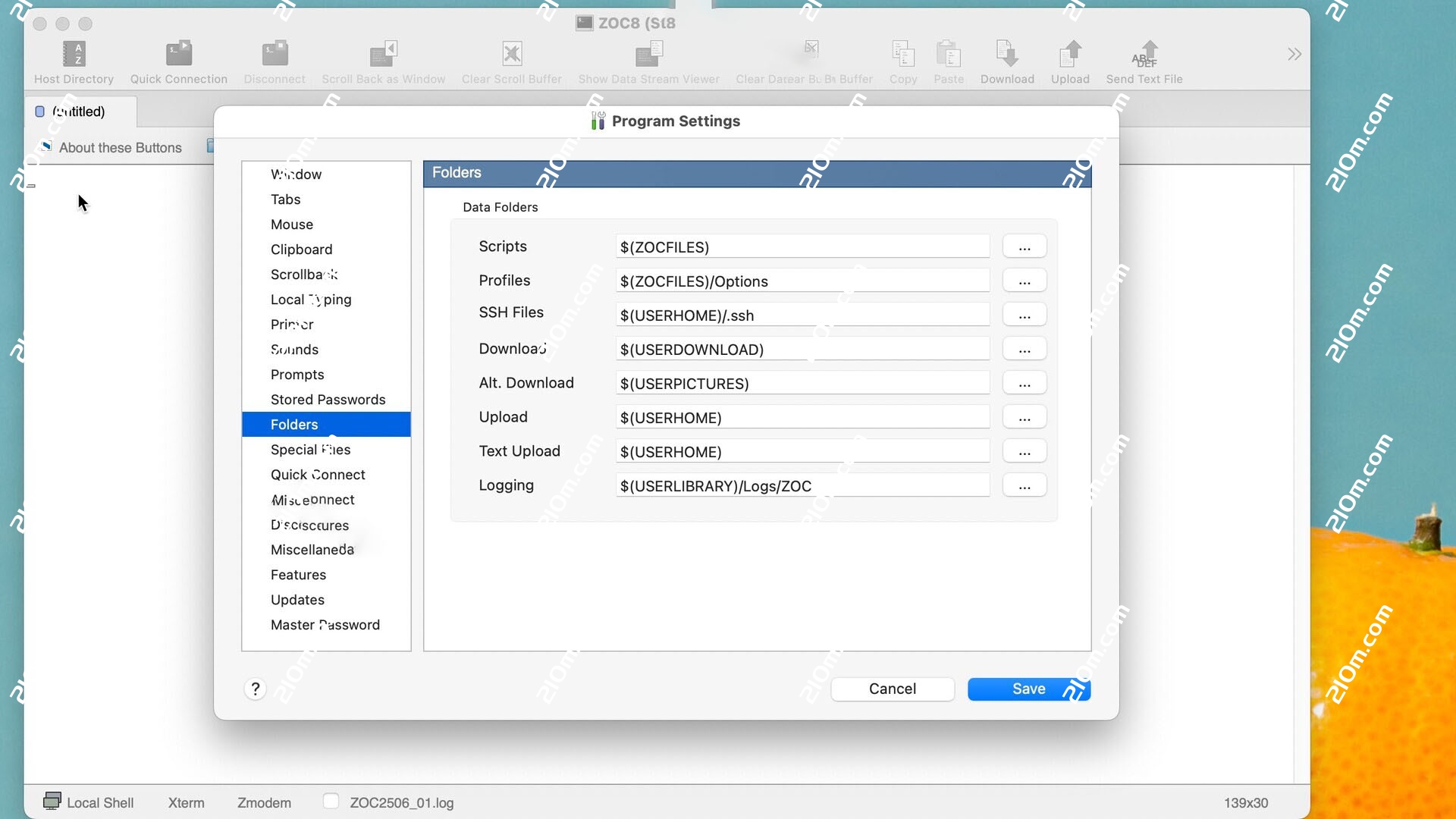 ZOC9 for Mac(终端仿真器软件)的截图