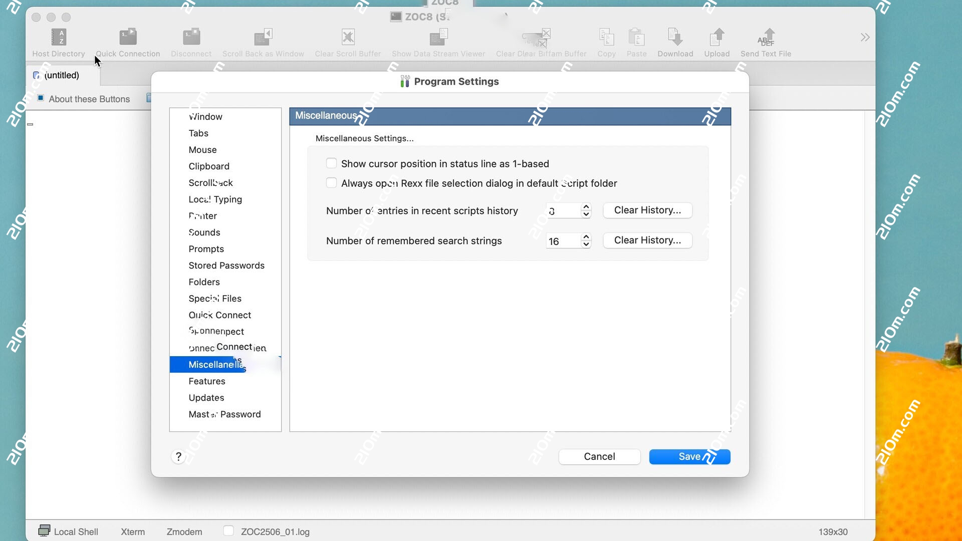 ZOC9 for Mac(终端仿真器软件)的截图