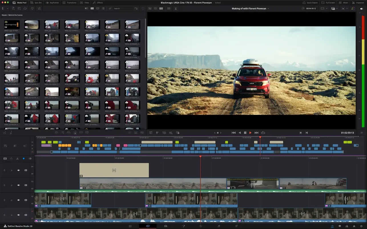 DaVinci Resolve Studio for mac( 达芬奇影视后期调色剪辑)的截图