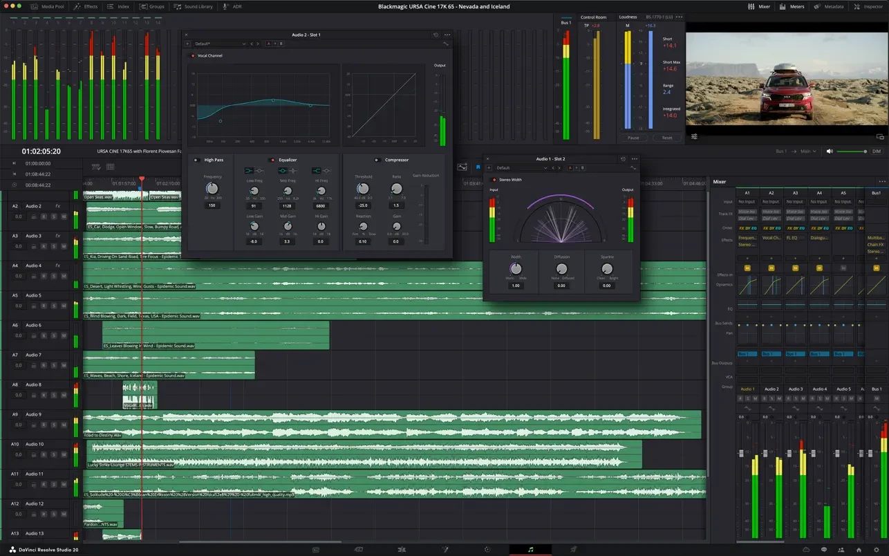 DaVinci Resolve Studio for mac( 达芬奇影视后期调色剪辑)的截图