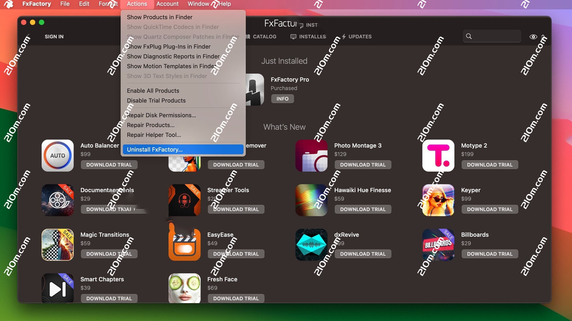 FxFactory 9 Pro for Mac(视觉特效处理包)