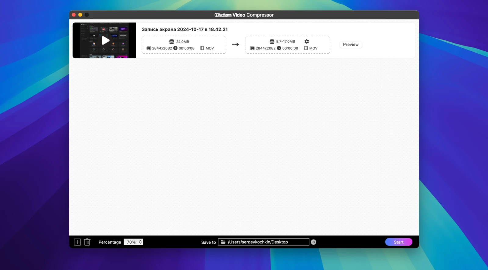 Cisdem Video Compressor for Mac(视频无损批量压缩)的截图