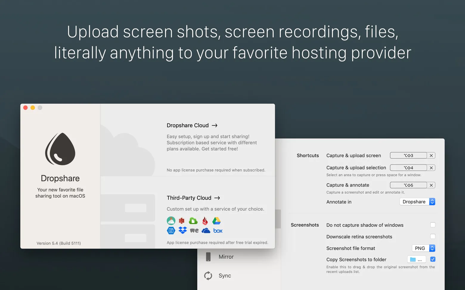 Dropshare for mac(专业的网络文件共享工具)的截图