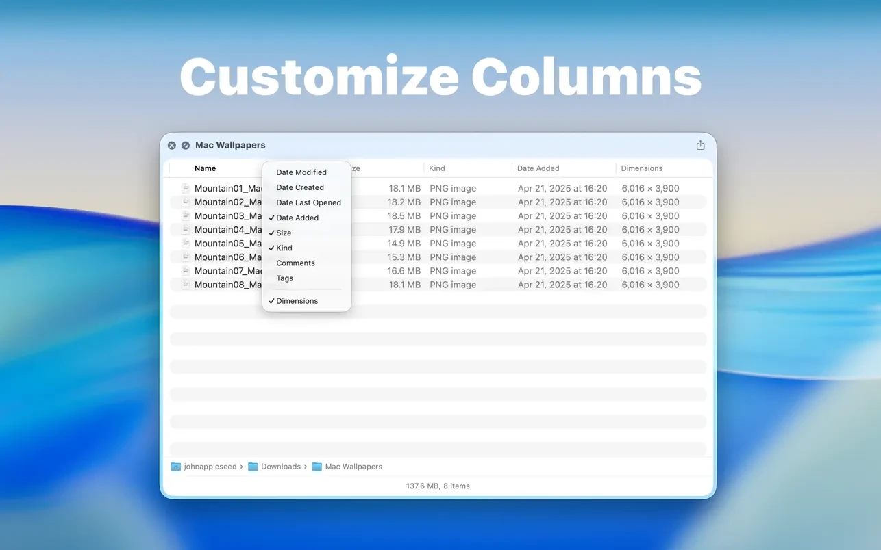 Folder Preview Pro for Mac(文件夹预览增强工具)的截图