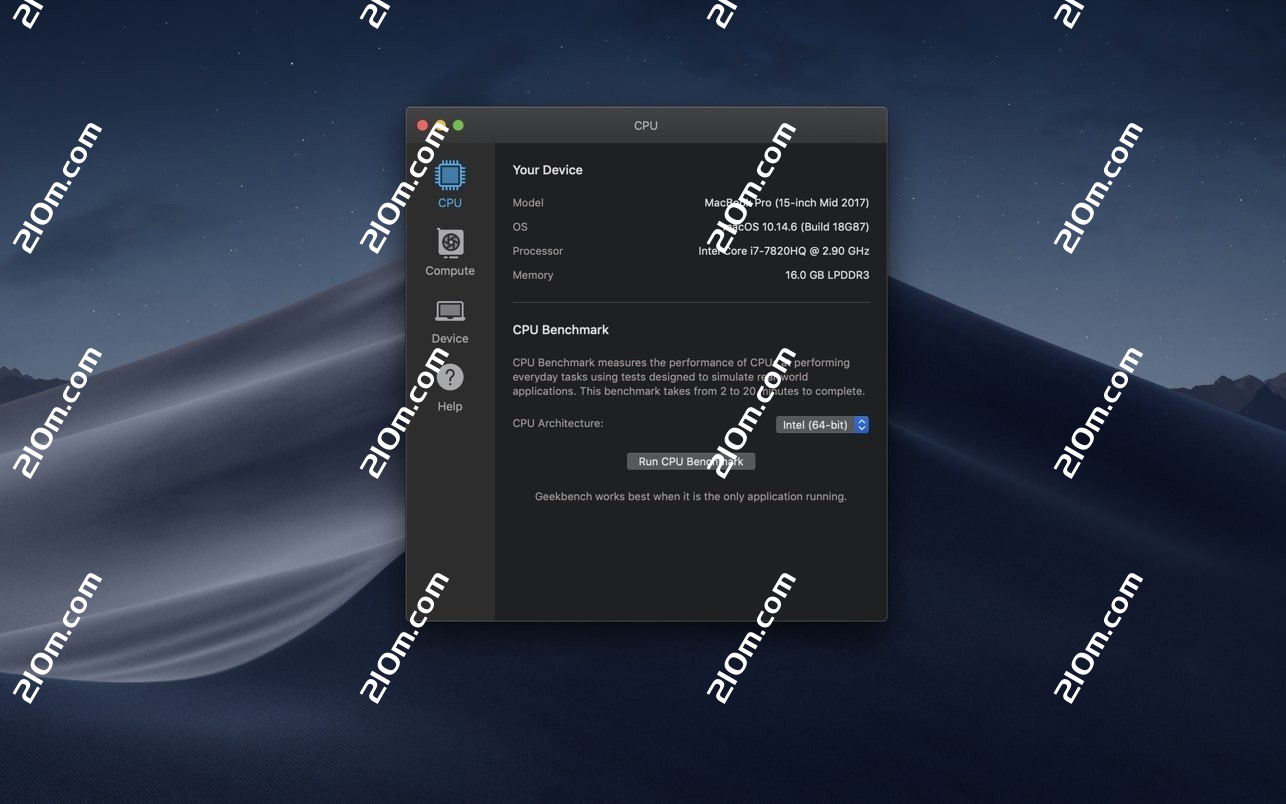 Geekbench 6 for Mac(mac电脑跑分测试工具)的截图