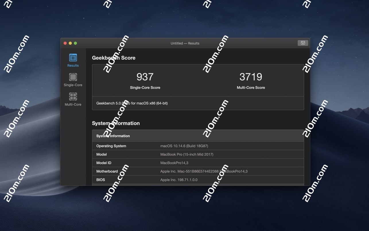 Geekbench 6 for Mac(mac电脑跑分测试工具)的截图