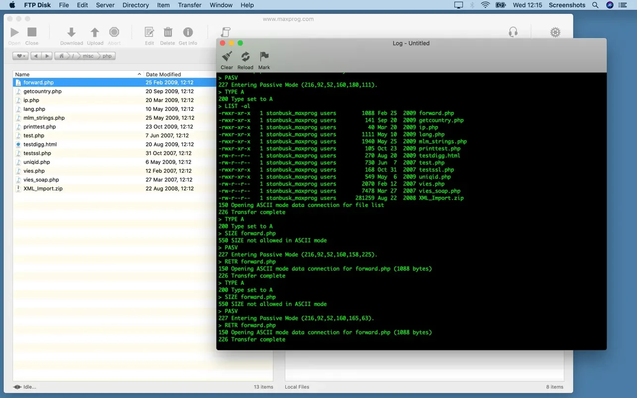 FTP Disk for mac(FTP软件)的截图