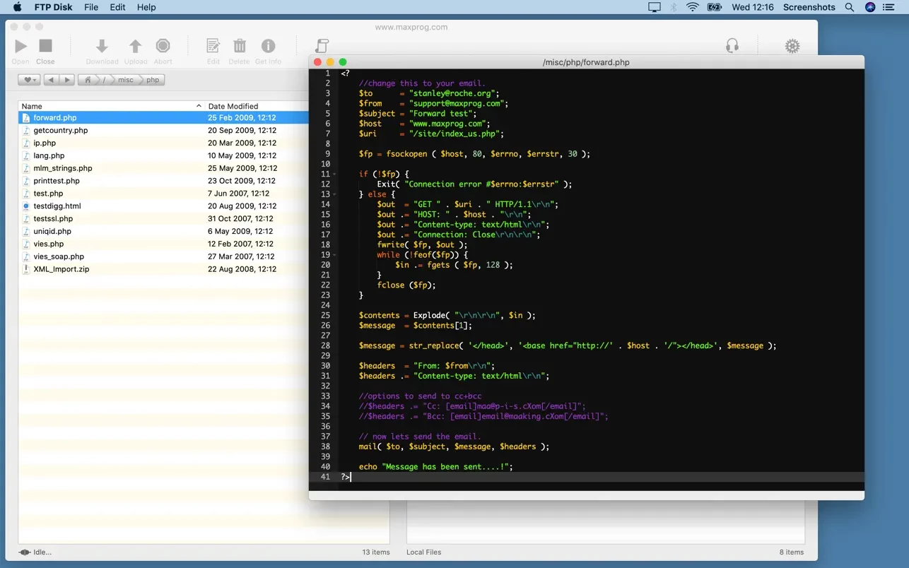 FTP Disk for mac(FTP软件)的截图