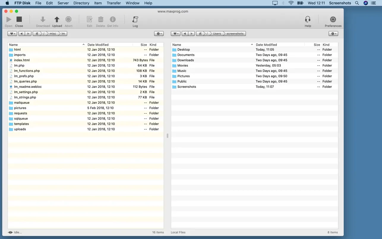 FTP Disk for mac(FTP软件)的截图