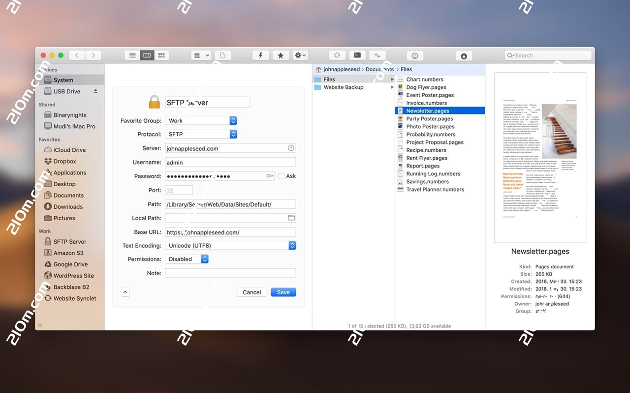 ForkLift for Mac(文件管理程序)的截图