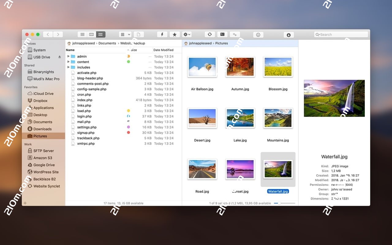 ForkLift for Mac(文件管理程序)的截图