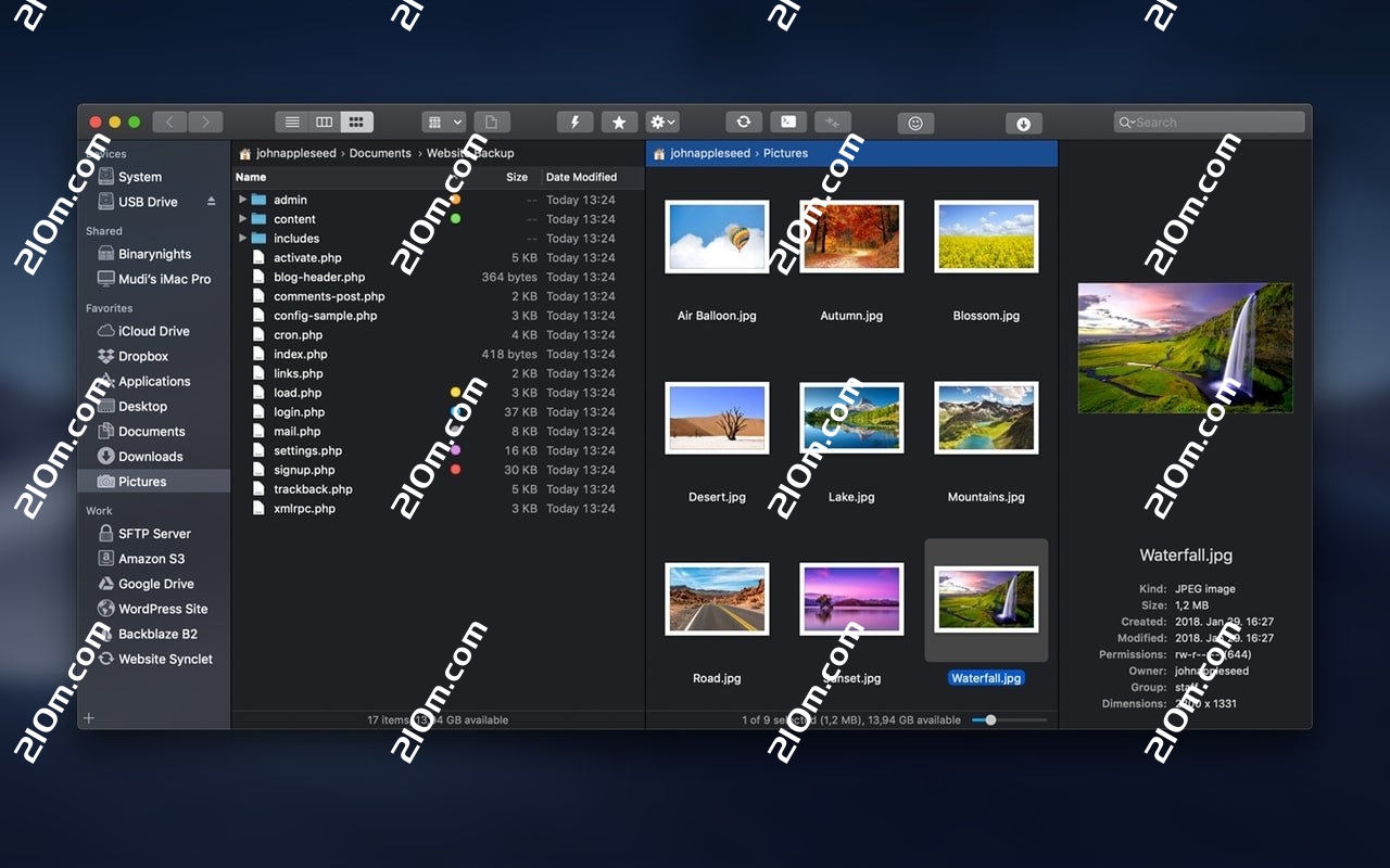ForkLift for Mac(文件管理程序)的截图