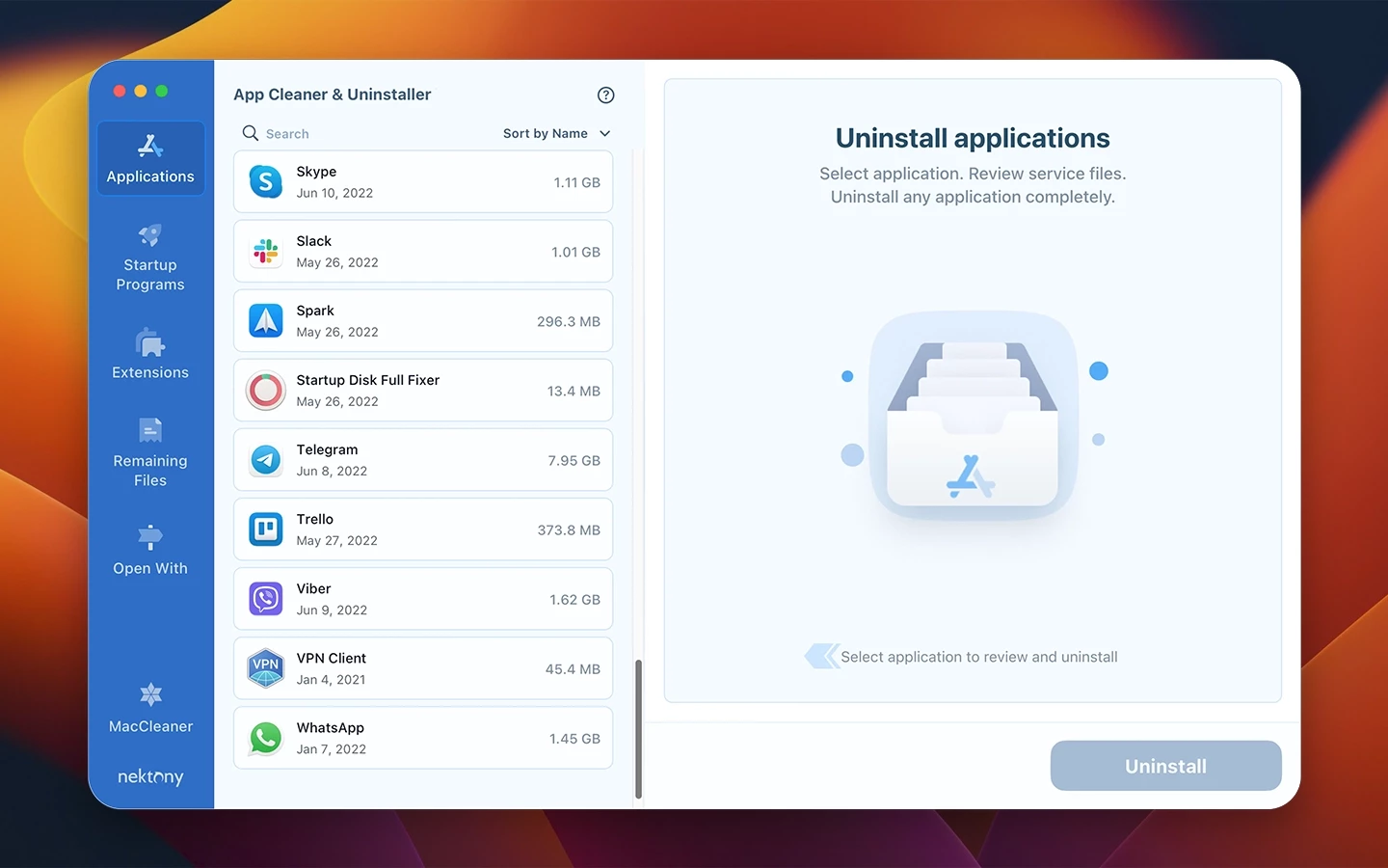 App Cleaner & Uninstaller for mac(mac应用清理和卸载软件)的截图