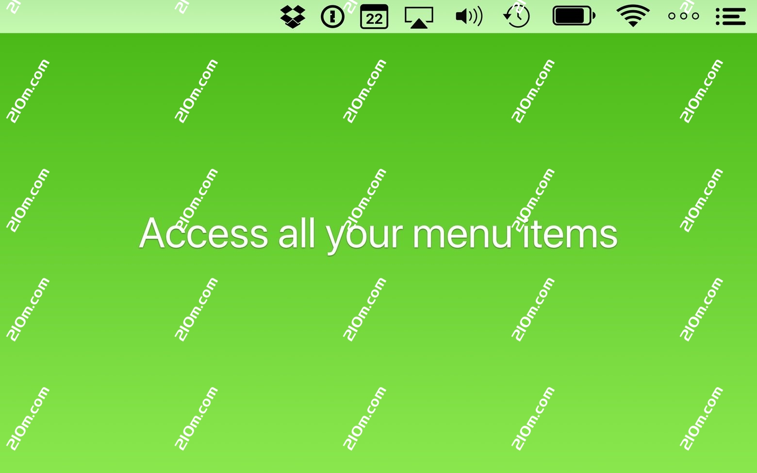 Bartender 6 for mac(菜单栏图标管理软件)的截图