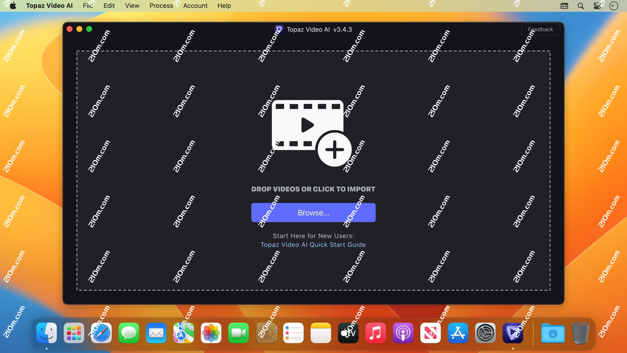 Topaz Video for mac(时域视频质量增强)的截图
