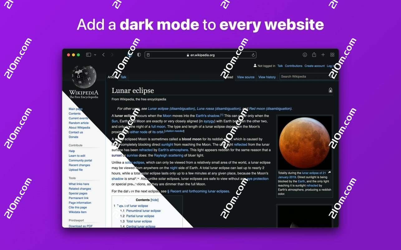 Noir – Dark Mode for Safari (Safari 扩展程序)的截图