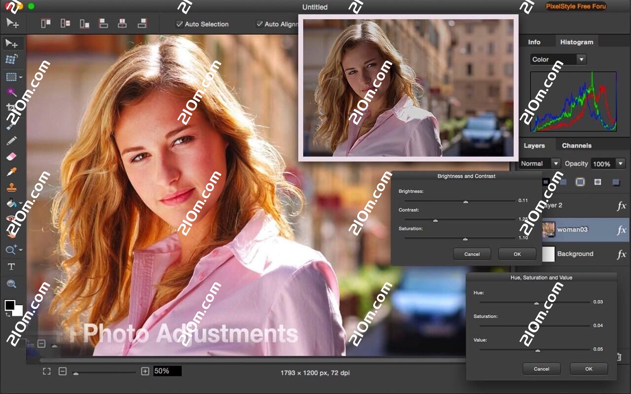 Photo Image Editor Pixelstyle for Mac(图像编辑器)的截图