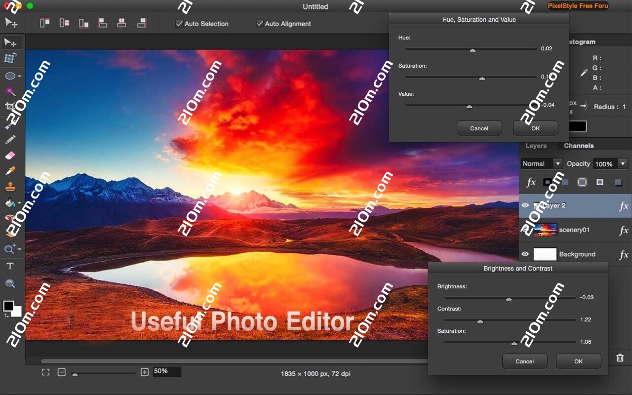 Photo Image Editor Pixelstyle for Mac(图像编辑器)的截图