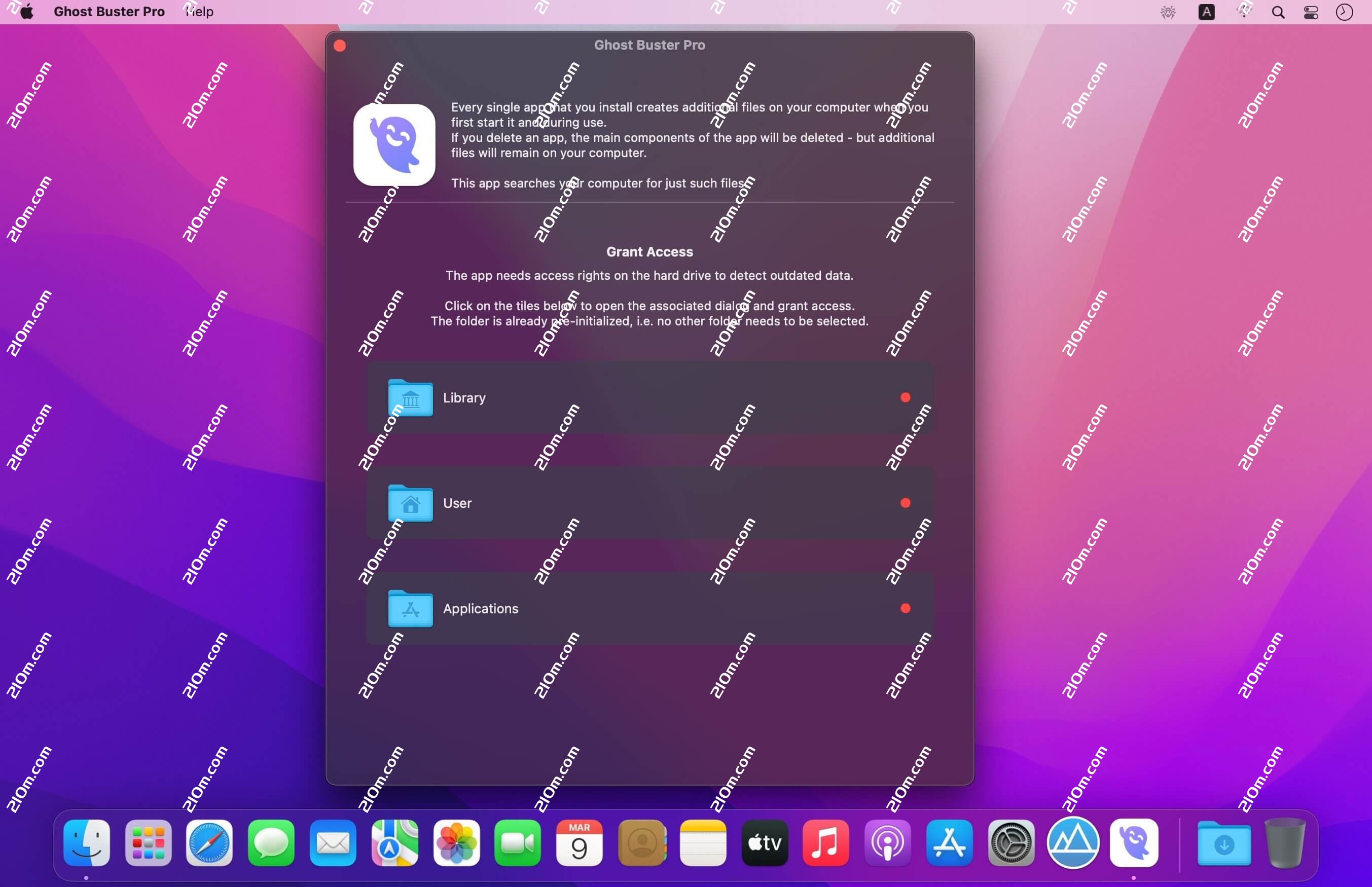 Ghost Buster Pro for mac(苹果电脑内存清理专家)的截图