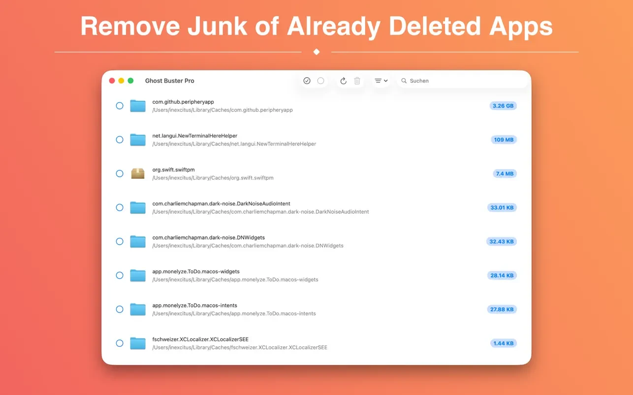 Ghost Buster Pro for mac(苹果电脑内存清理专家)的截图