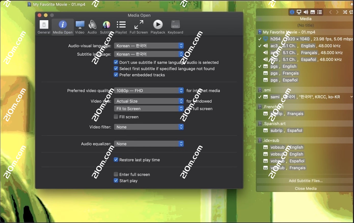 Movist Pro for mac(mac高清视频播放器)的截图