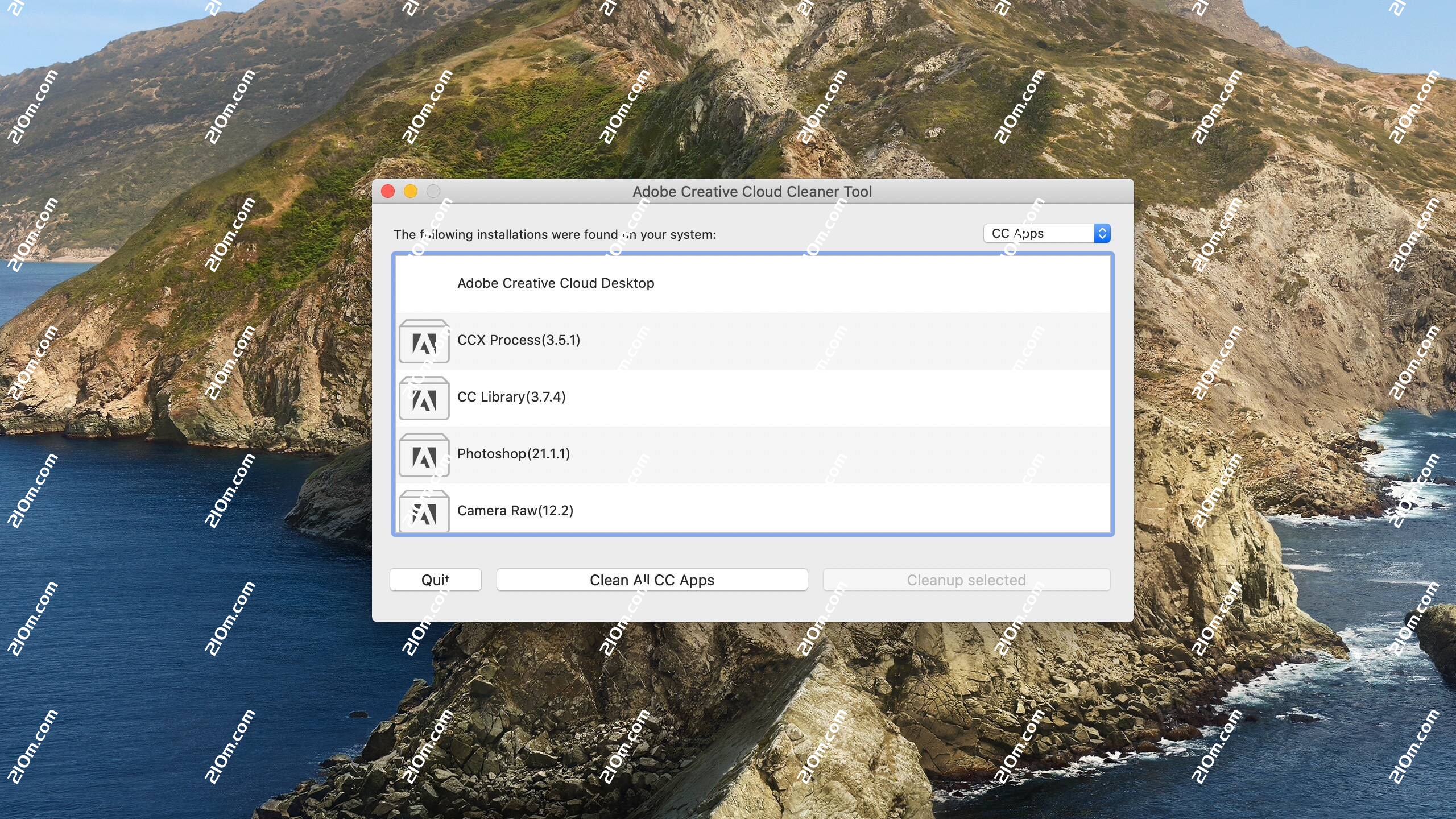 Creative Cloud Cleaner Tool for Mac(卸载工具)的截图