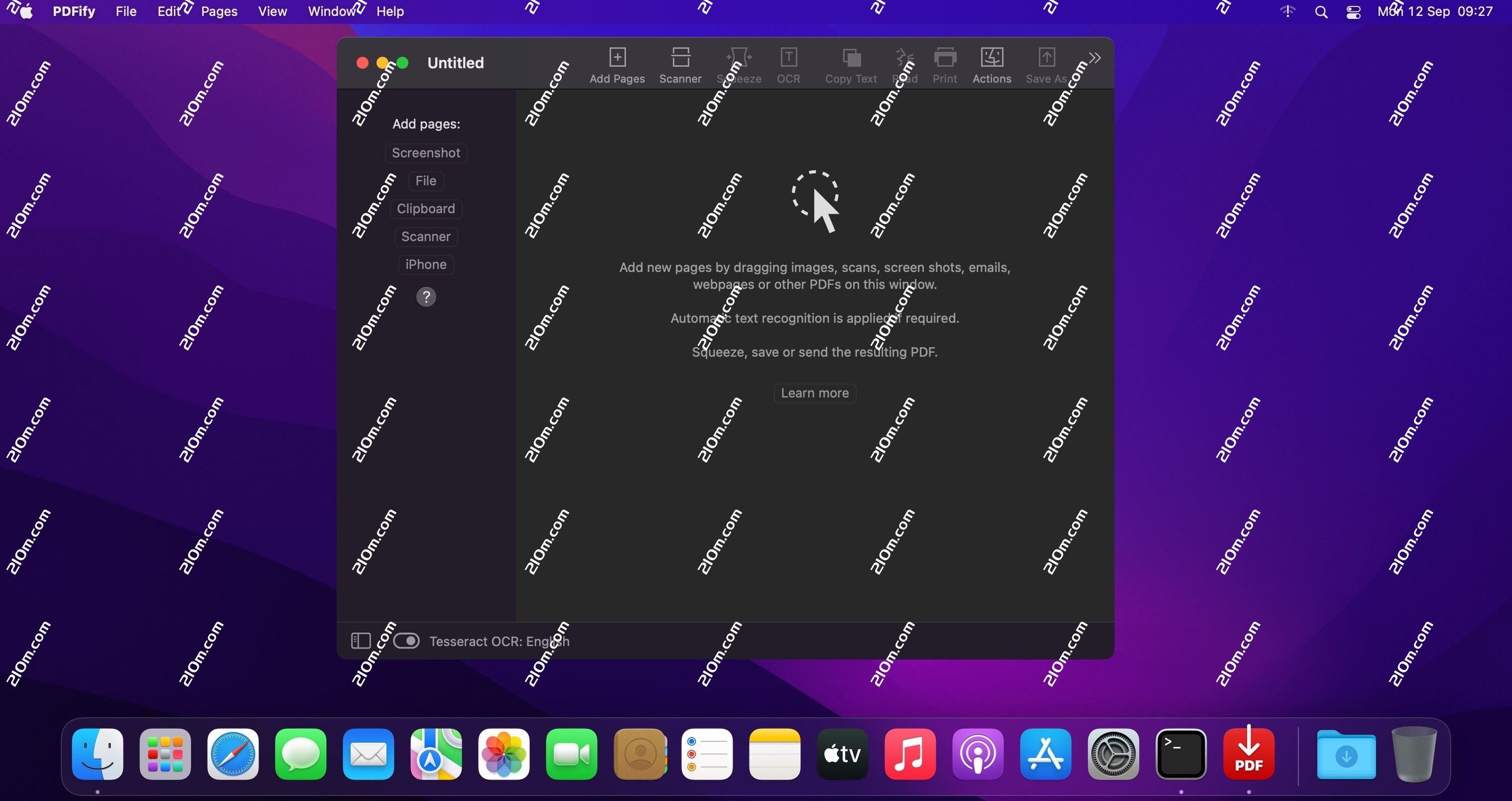 PDFify for mac(pdf转换及ocr识别软件) 的截图