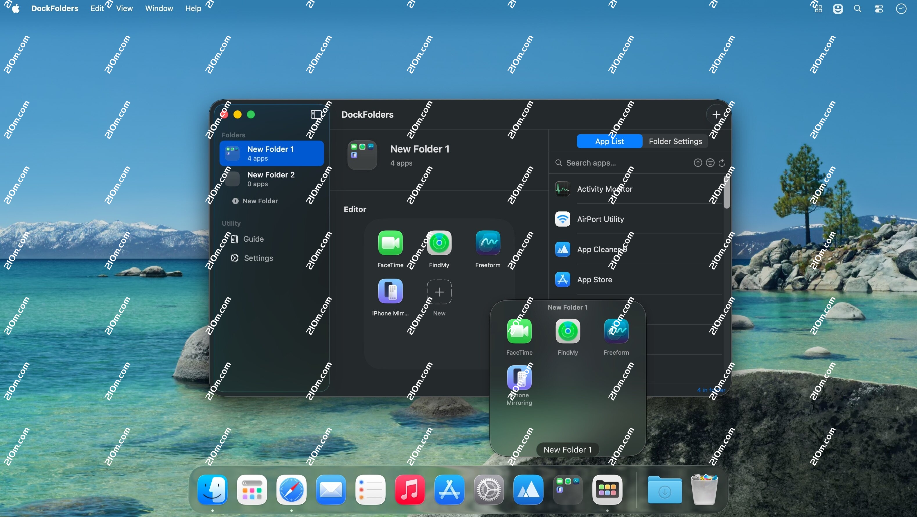 DockFolders for mac(dock栏整理工具)的截图