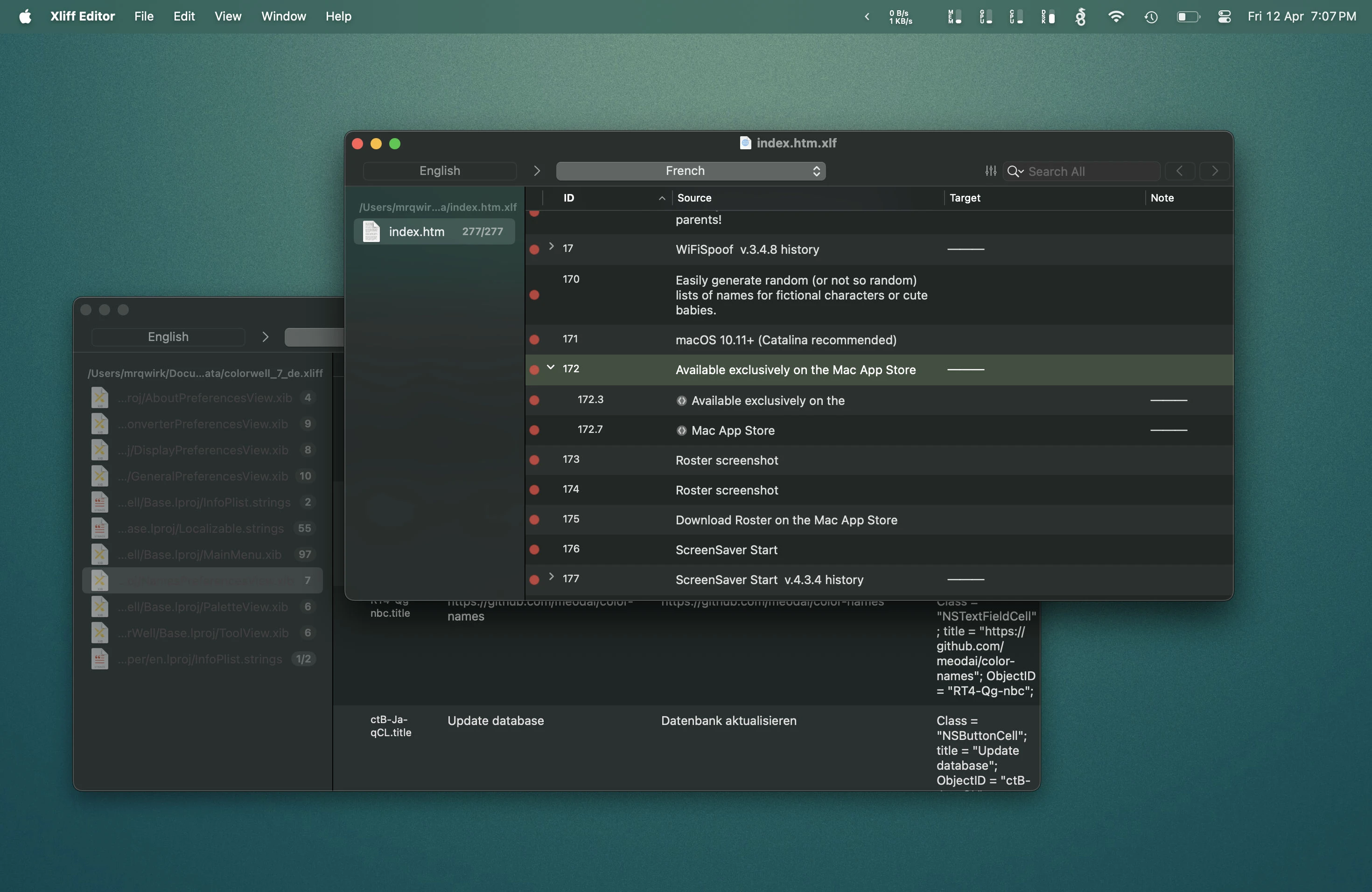 Xliff Editor for Mac(Mac平台XLIFF文件编辑工具)的截图