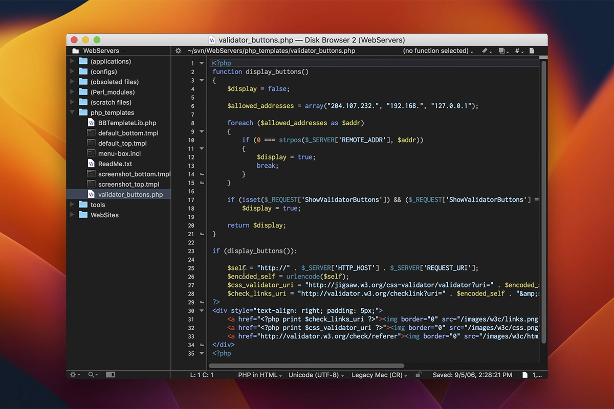 BBEdit for Mac(好用的HTML文本编辑器)的截图