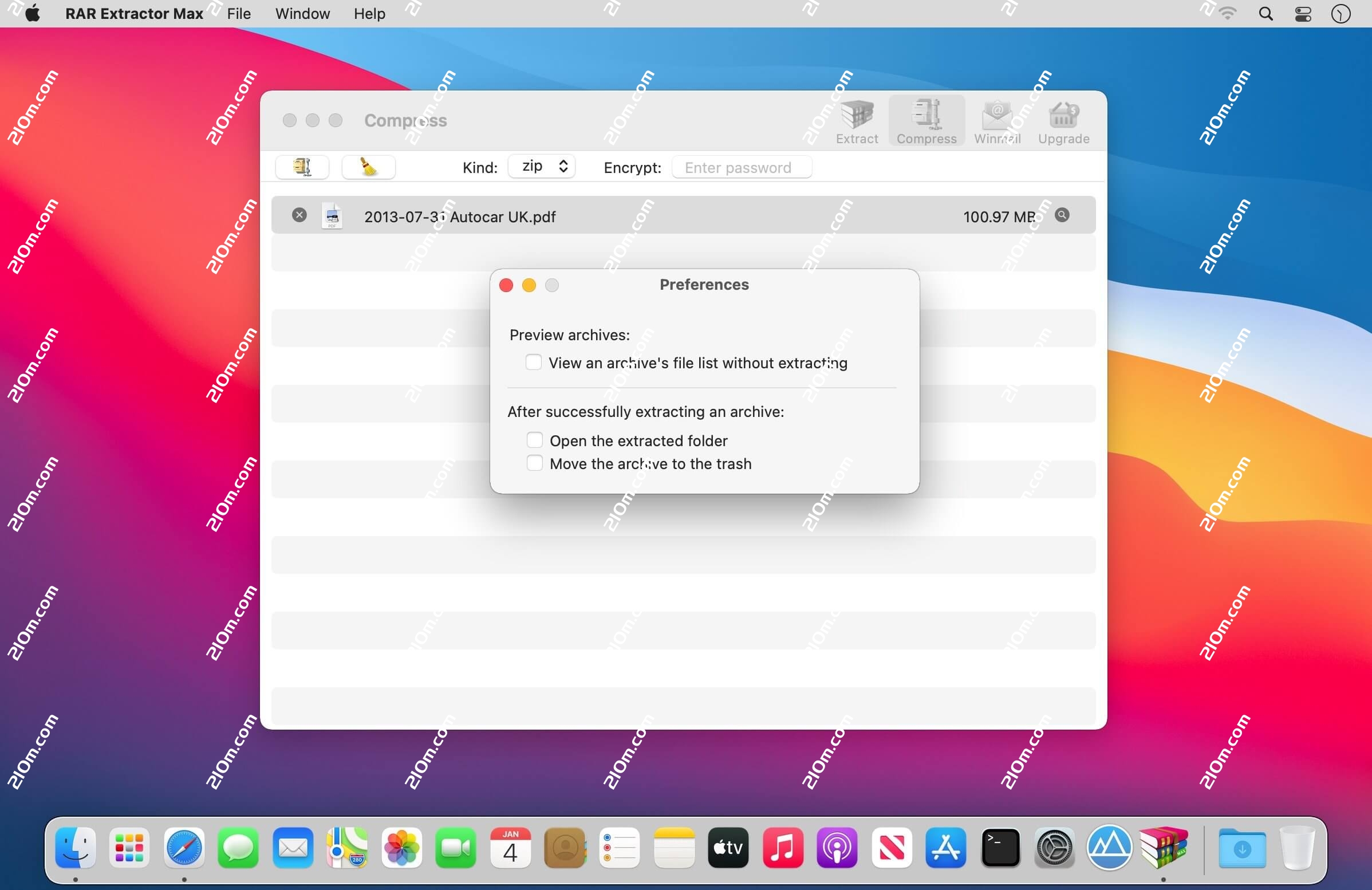 RAR Extractor Max – Unzip for Mac(mac解压缩软件)的截图