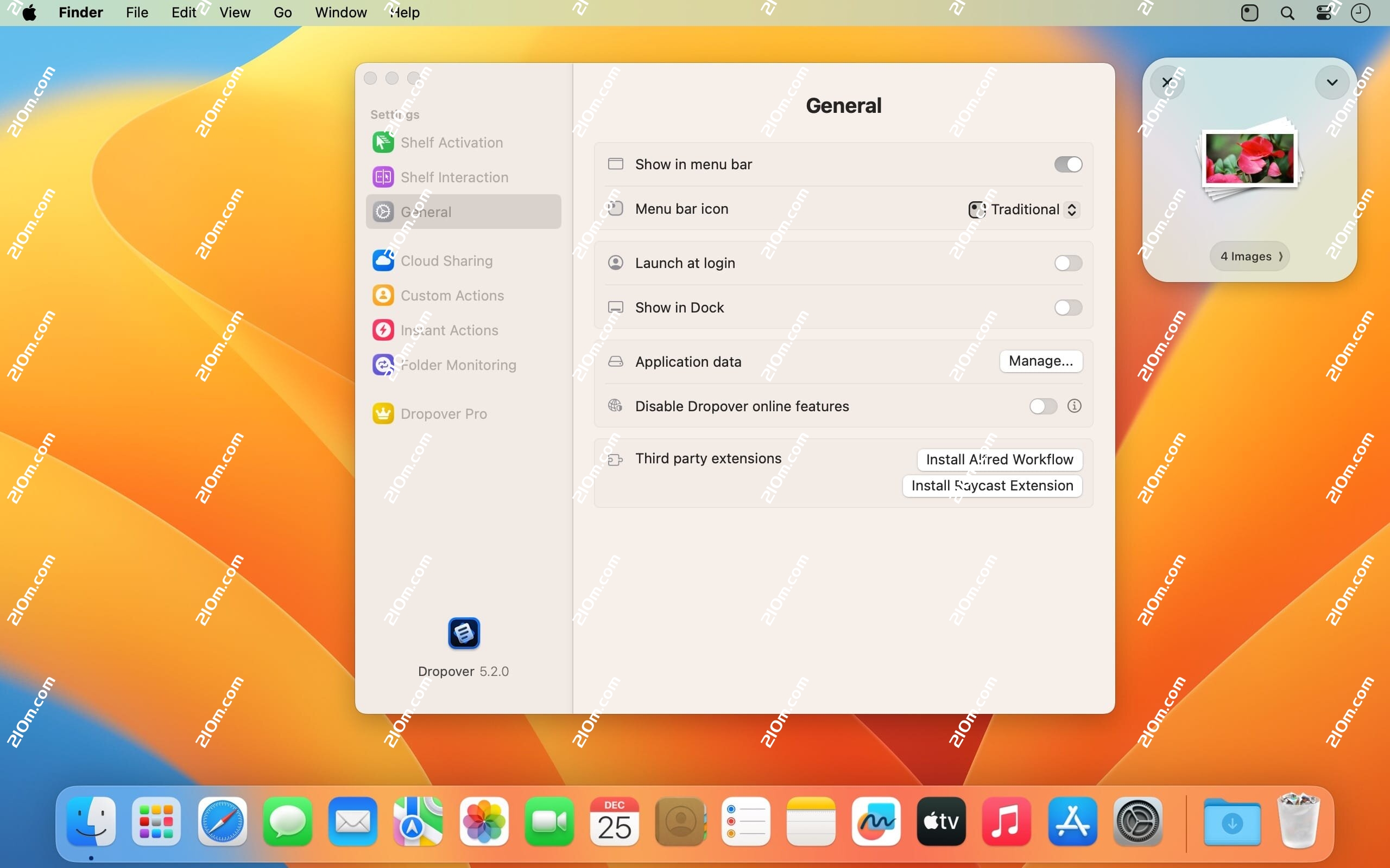 Dropover Pro for mac(增强型拖拽操作工具)的截图