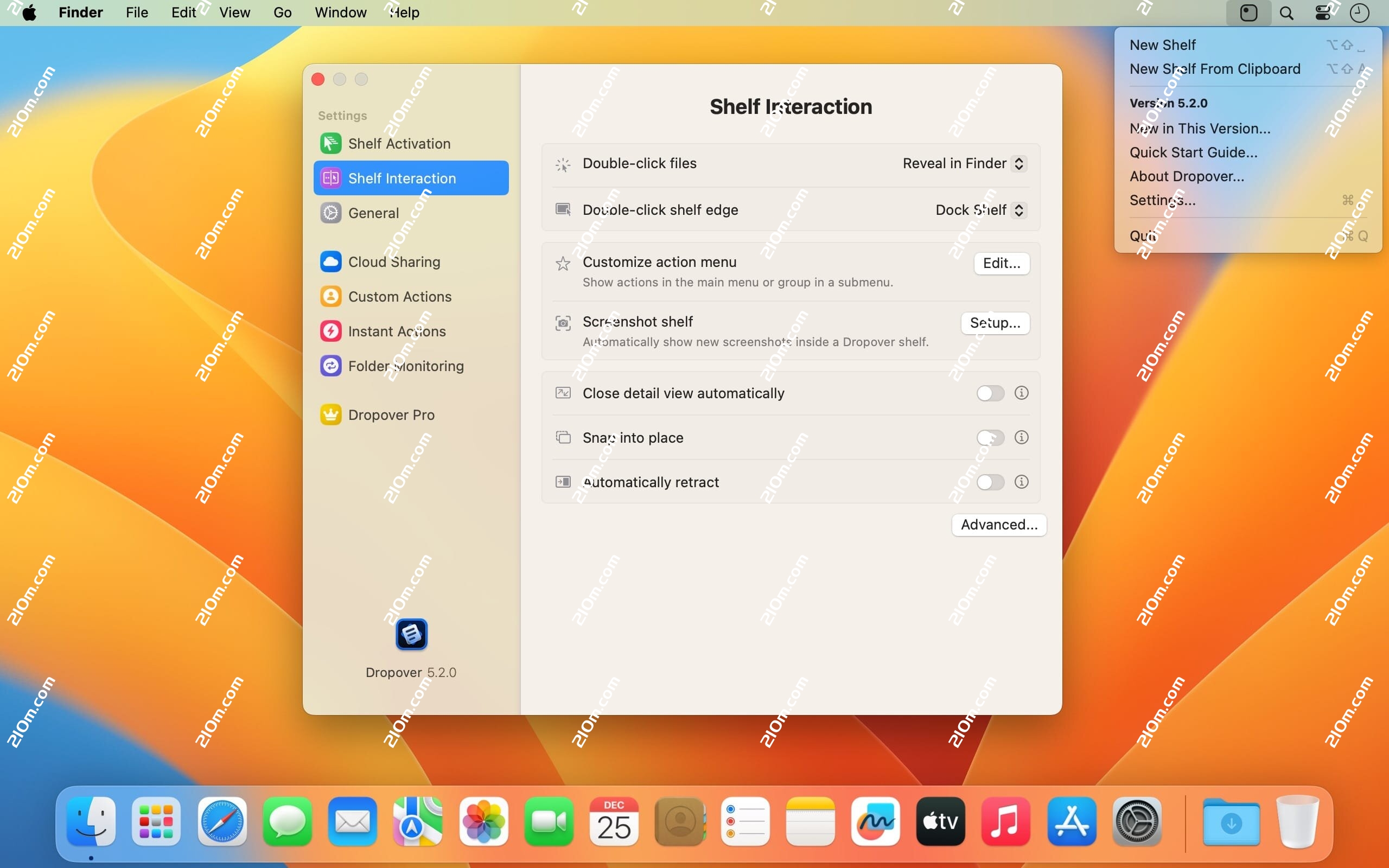 Dropover Pro for mac(增强型拖拽操作工具)的截图