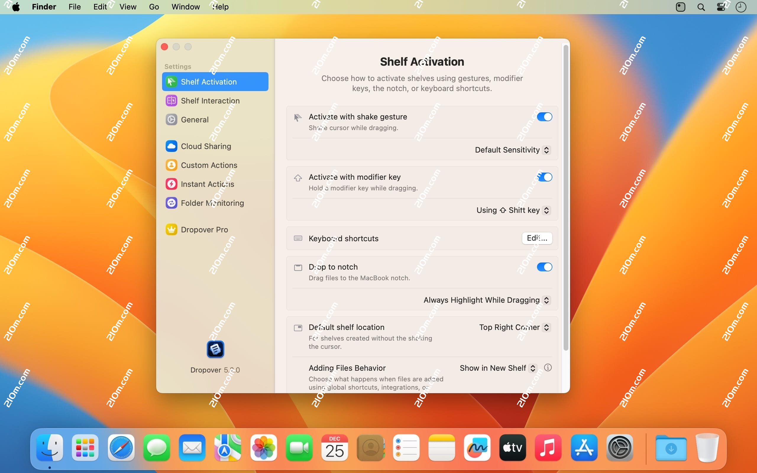 Dropover Pro for mac(增强型拖拽操作工具)的截图