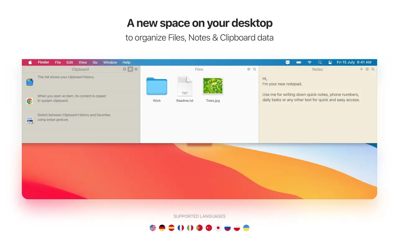 Unclutter for mac(下拉菜单隐藏工具)的截图