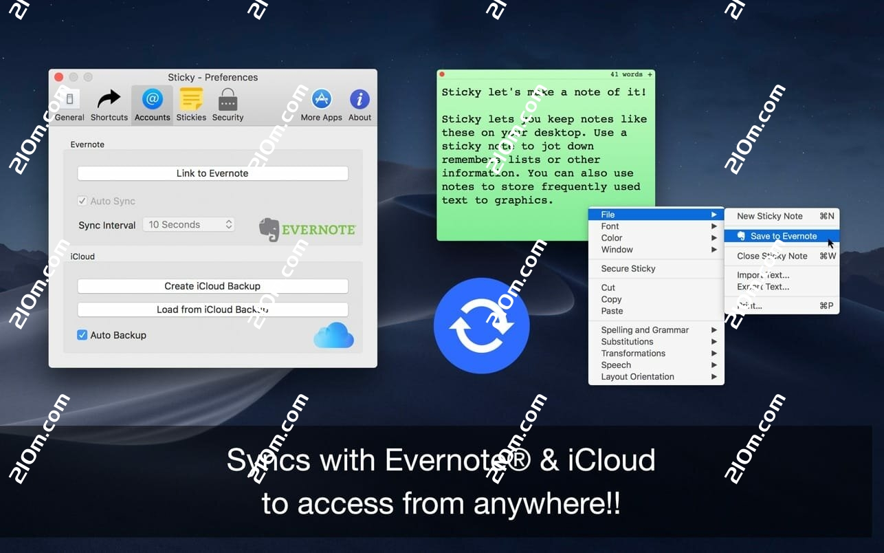 Sticky for mac(便笺式笔记)的截图