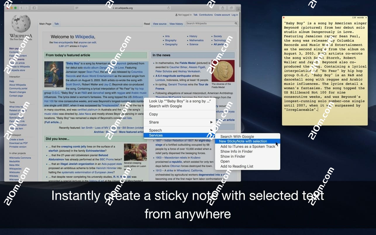 Sticky for mac(便笺式笔记)的截图