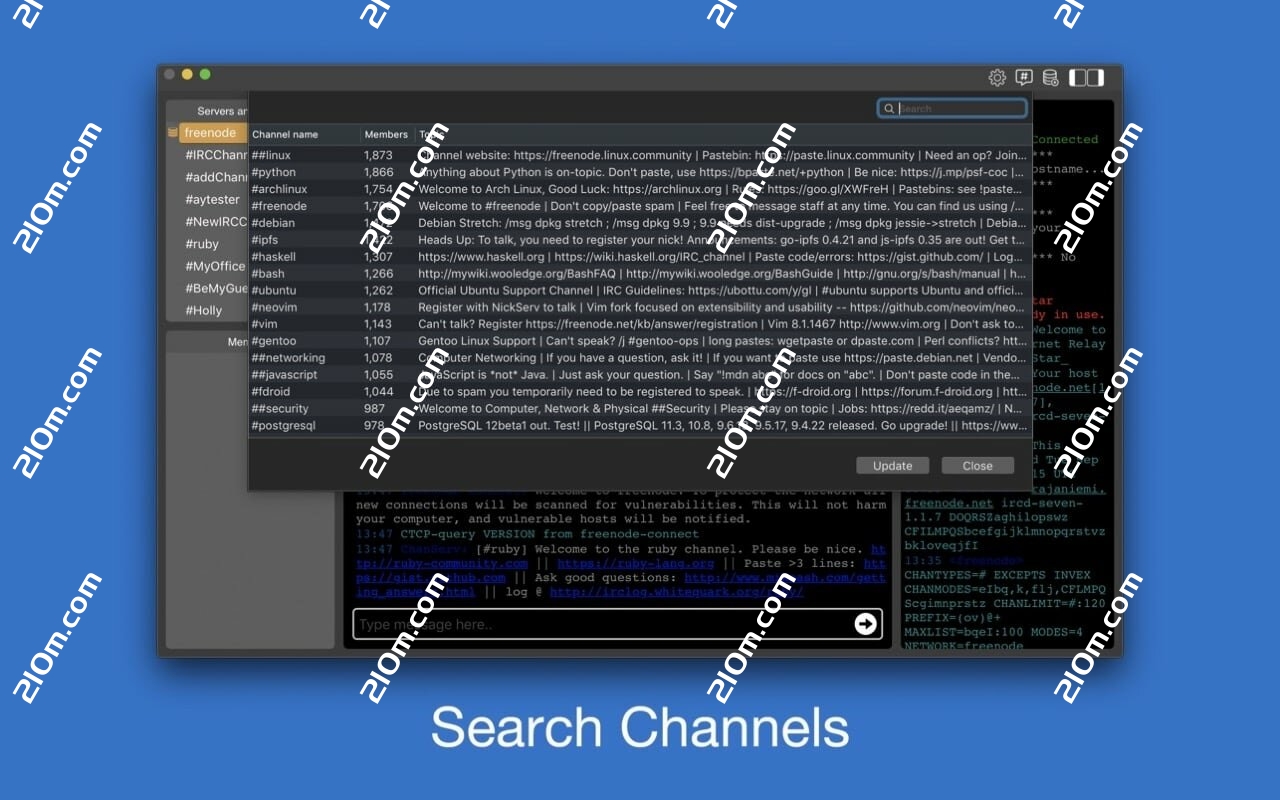 getIRC-IRC Client for Mac( IRC 聊天客户端工具)的截图