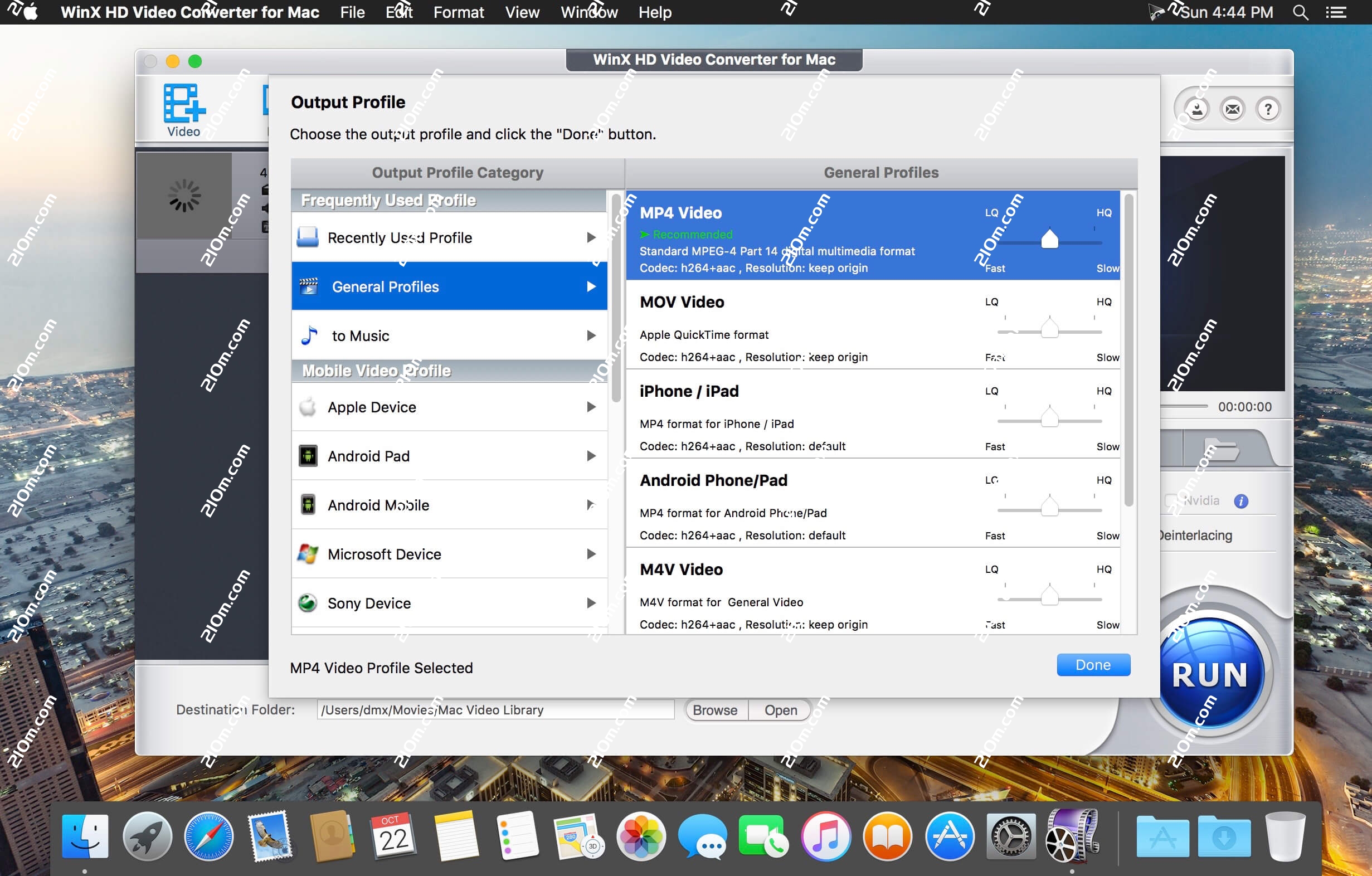 WinX HD Video Converter for Mac(高清视频转换软件)的截图