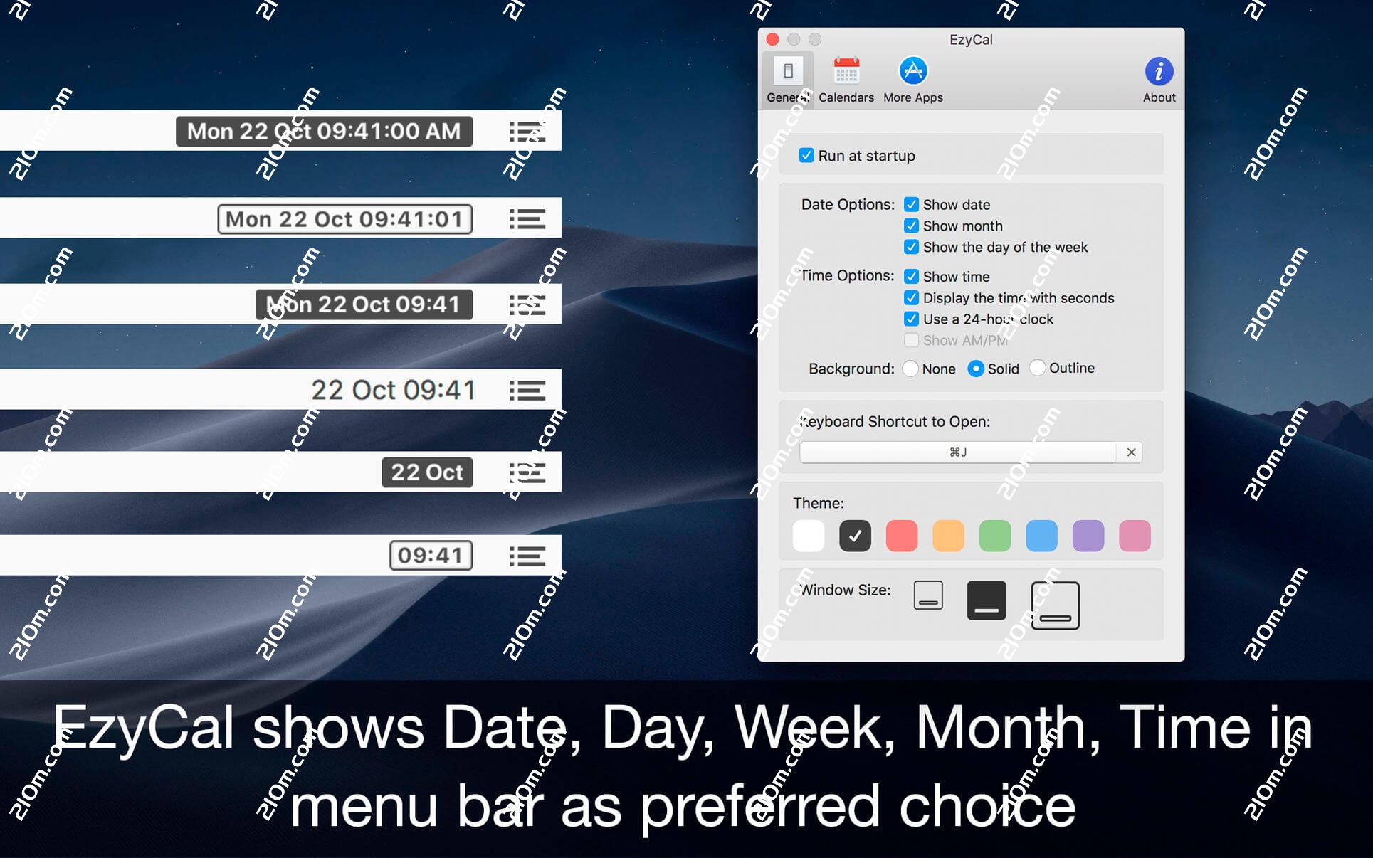EzyCal for Mac(日历管理和提醒工具)的截图