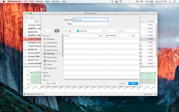 WiFiRadar Pro for Mac(WIFI监控软件)的截图