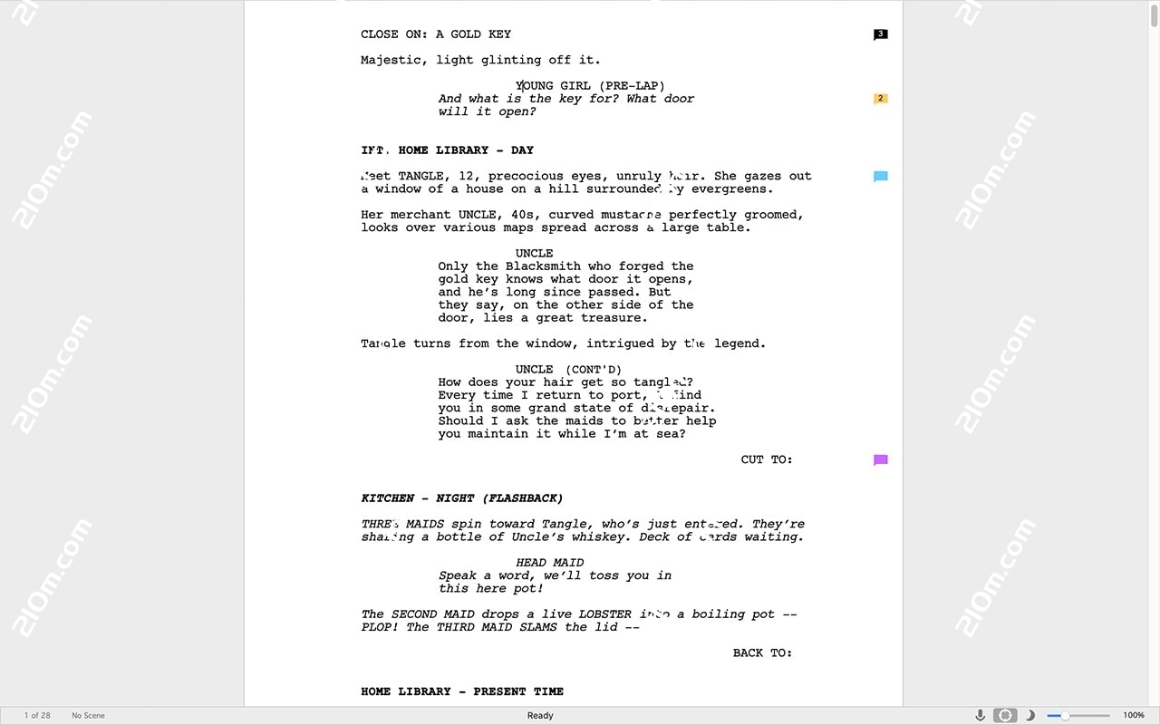 Final Draft 13 for Mac(剧本写作软件)的截图